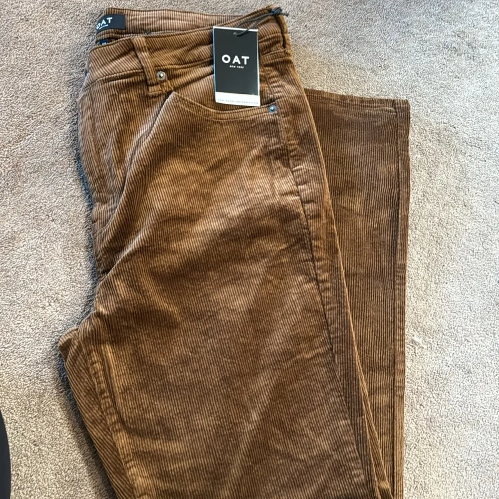 NWT‎ OAT New York Brown Corduroy Pants